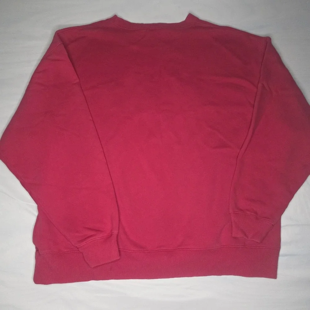 Warner Bros Men's VTG Pullover Sweater Sz XL Red Classic Cartoons Embroidered